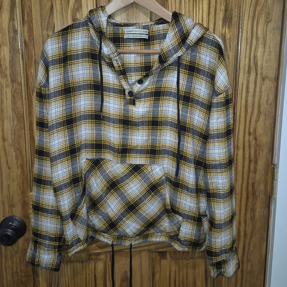 Women's Urban Outfitters XS yellow and black pullover hoody